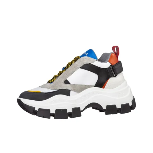 PRADA Casual Shoes Men Low-Top Black/White/Gray/Blue/Red