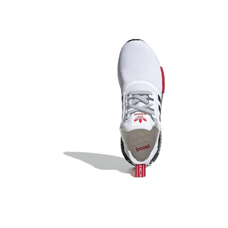 Adidas NMD_R1 'White Red'-4