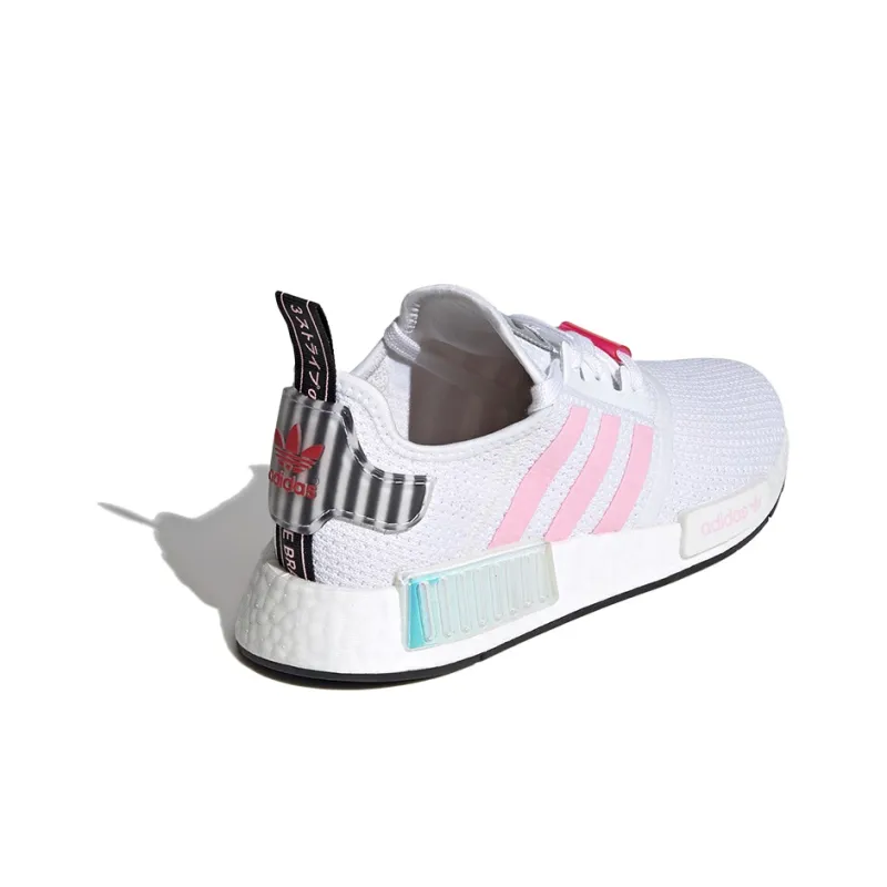 Adidas Nmd R1 White True Pink Hologram Women's-3