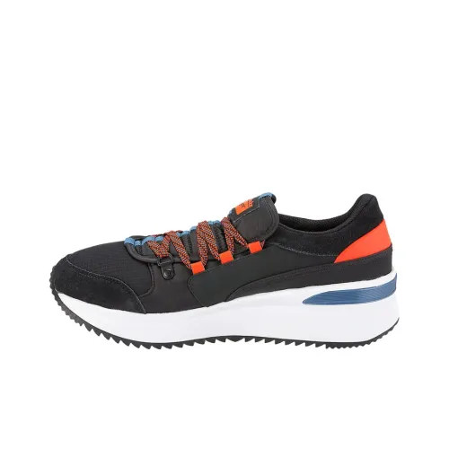 Onitsuka Tiger Casual Shoes Unisex Low-Top Black/Orange