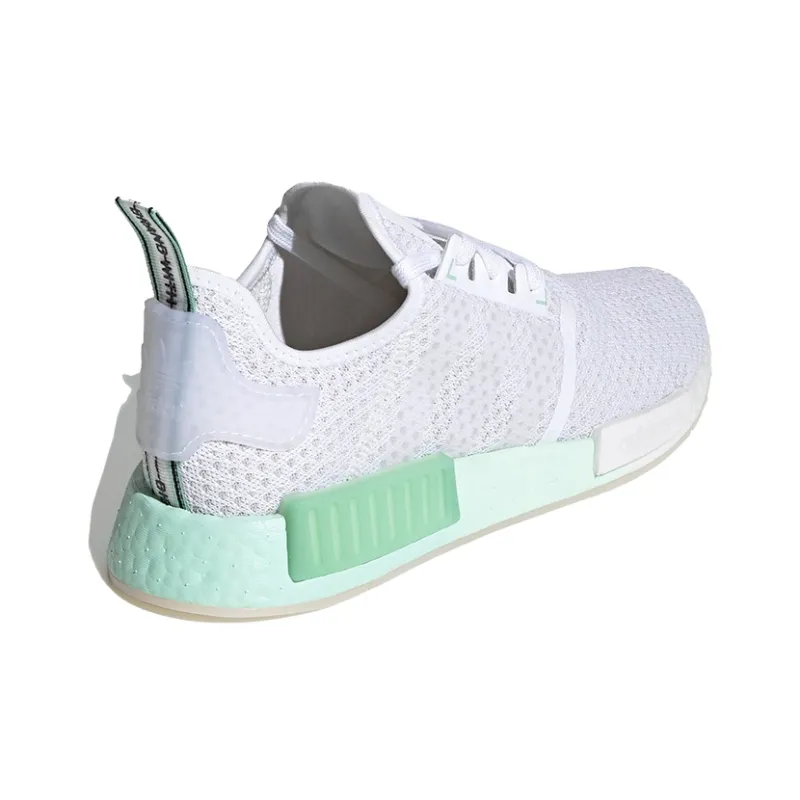 Adidas Nmd R1 Knit White Blush Green-3