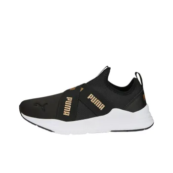 PUMA Wired Run Slip on 'Metallic Black Gold' Women's