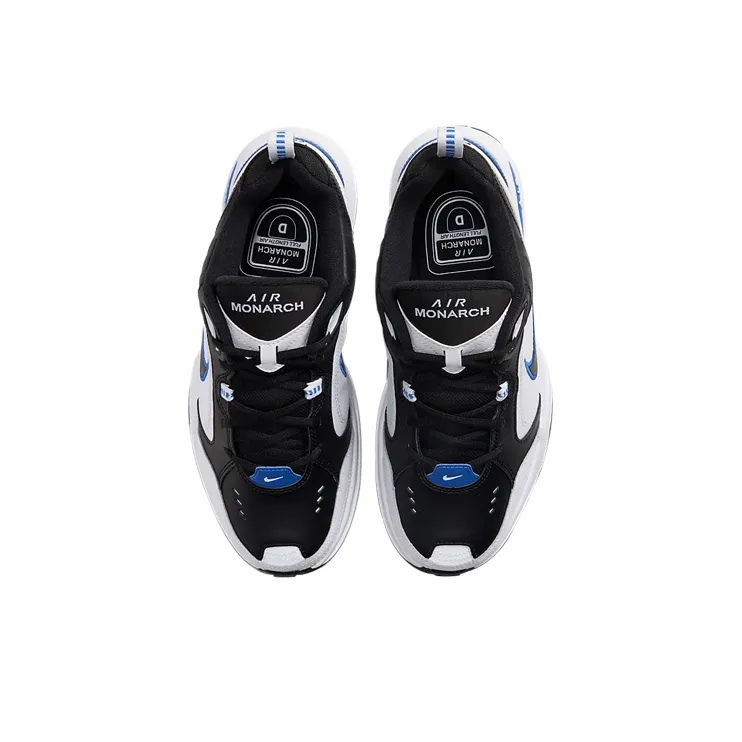 Nike Air Monarch Iv Black White Royal Blue-3