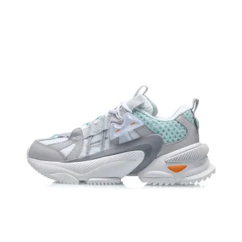 LiNing Nebula M1 Cushioning Low Top Sports Casual Shoes Women's White Gray