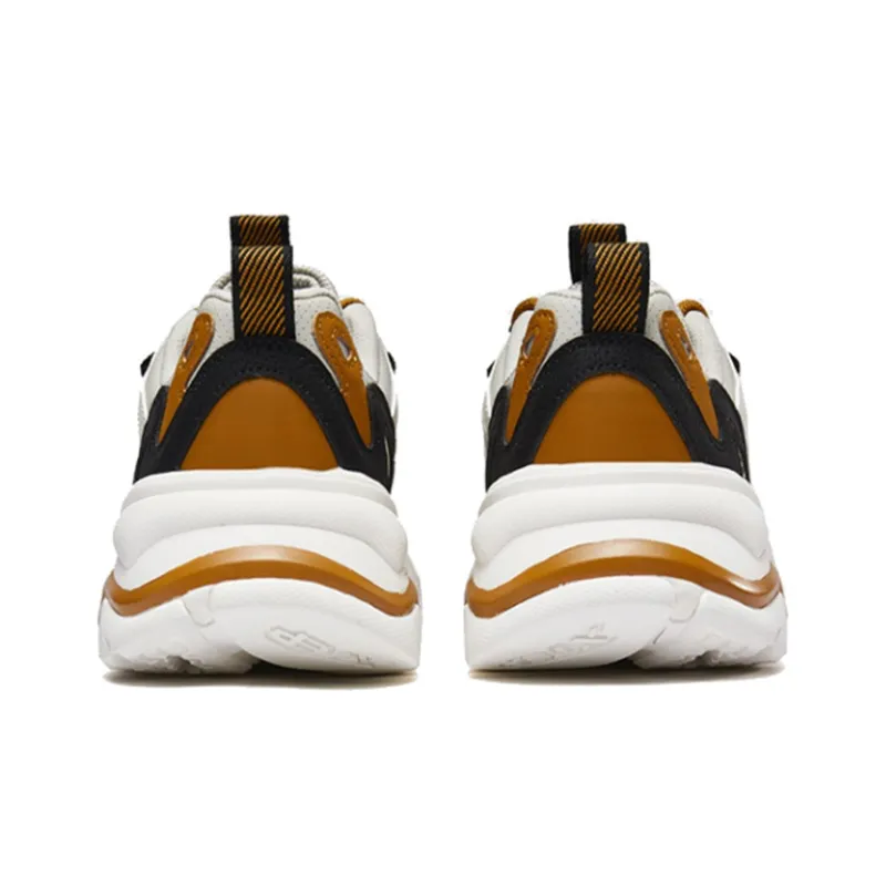 XTEP Xtep Lifestyle Slip-Resistant Breathable Low-Top Casual Shoes Men's White Brown-3