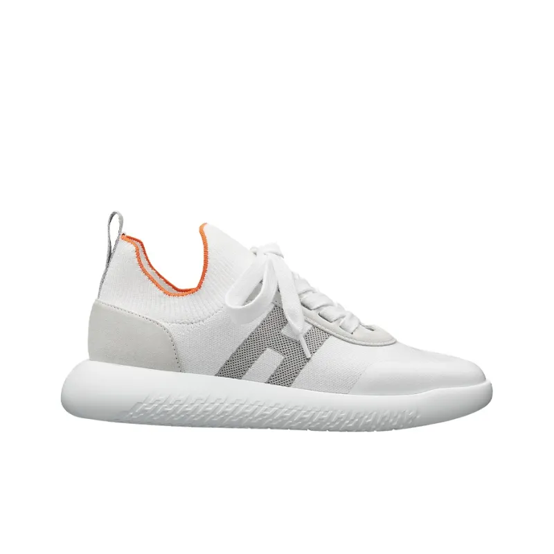 HERMES Crew Anti Slip Wear Resistant Low Top Casual Shoes Women's White Gray-1