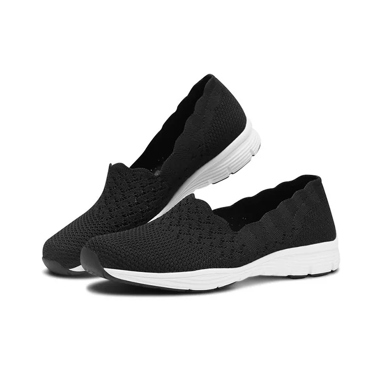 Skechers Modern Comfort Slip on Shoes 'Black White' Women's-2