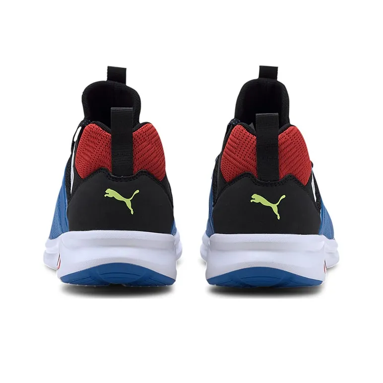 PUMA Enzo 2 Geo Cushioning Anti-Slip And Wear-Resistant Low-Top Casual Shoes Men's Blue Black Red-3