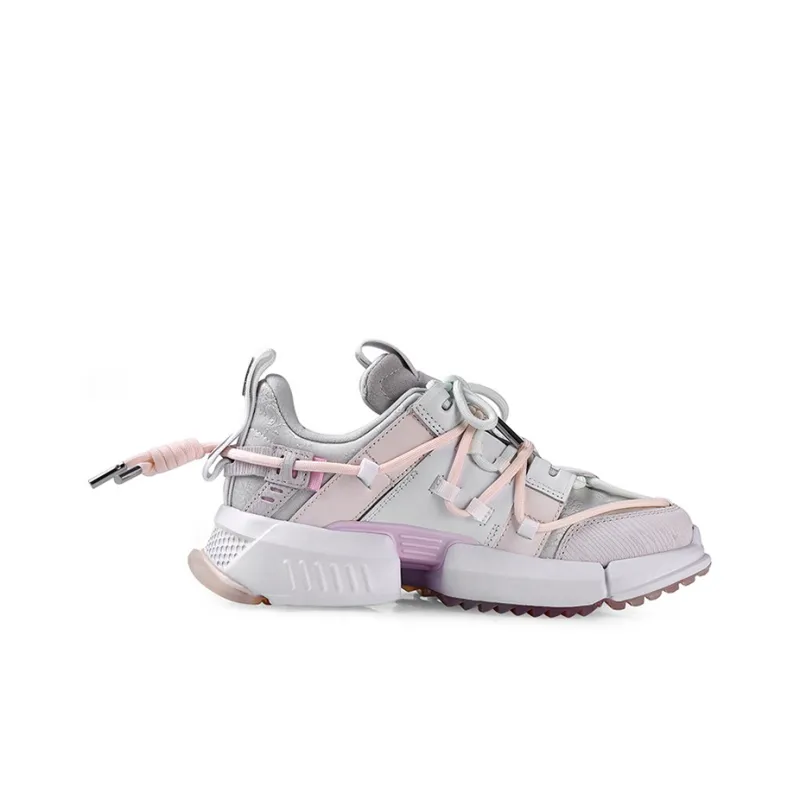 LiNing Pan Gu Trek Cherry Blossom Collection Anti Slip Wear Resistant Low Top Casual Shoes Women's Pink-1
