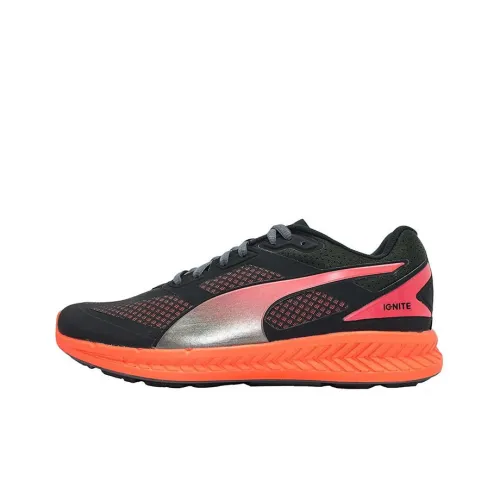 PUMA Casual Shoes Women's Low-Top Black/Orange