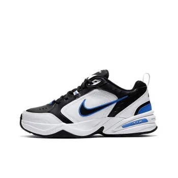 Nike Air Monarch Iv Black White Royal Blue