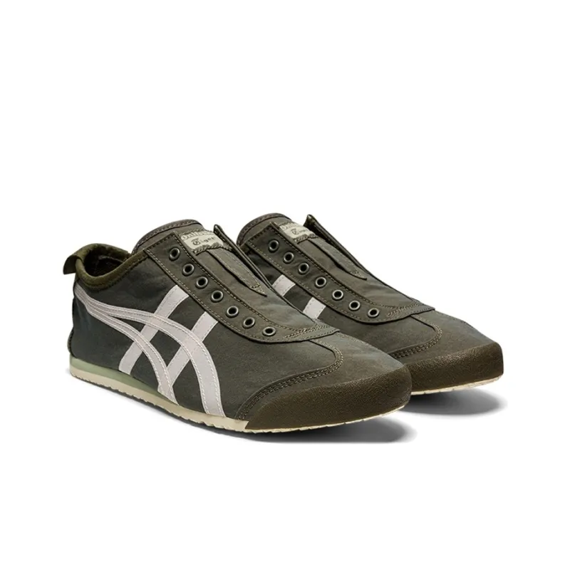 Onitsuka Tiger Mexico 66 Slip-On Olive Green White-2