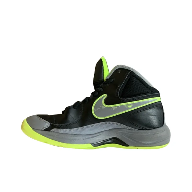 Nike Cushioning Anti-Slip And Wear-Resistant High-Top Casual Shoes Men's Black Gray Green-0