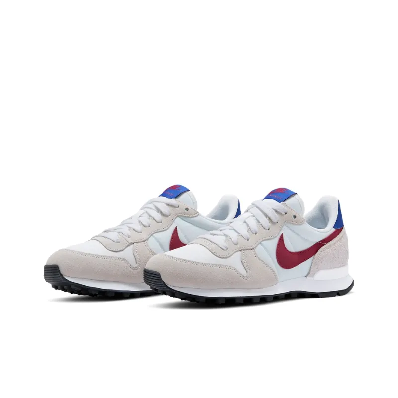 Nike Internationalist Casual Shoes Women's Low Top Beige/Red/Blue-2