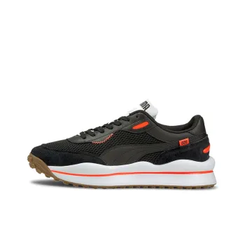 PUMA Style Rider Warm Texture Black/White/Orange Low Sneakers