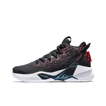 XTEP Cushioning Anti Slip And Wear Resistant Mid Top Sports Casual Shoes Black White Pink