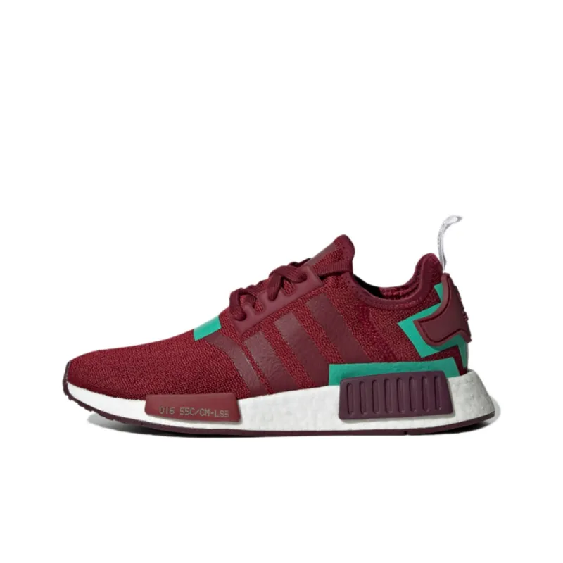 Adidas Nmd R1 Collegiate Burgundy Hi Res Green Women's-0