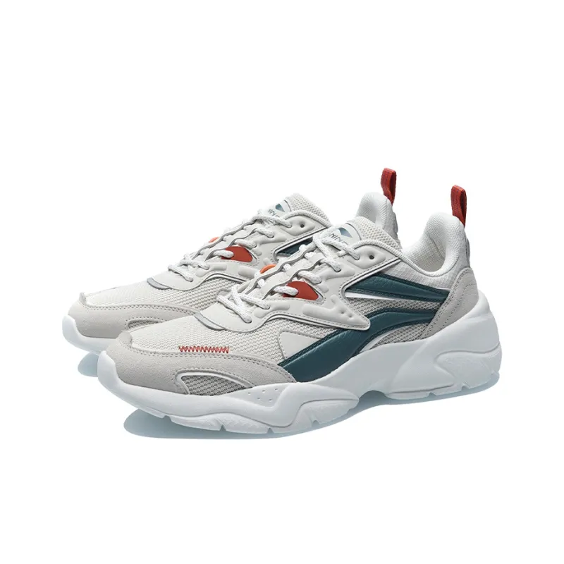 LINING Xingyun Casual Shoes Unisex Low Top White/Green-2