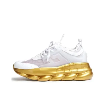 VERSACE Chain Reaction White Gold Sole