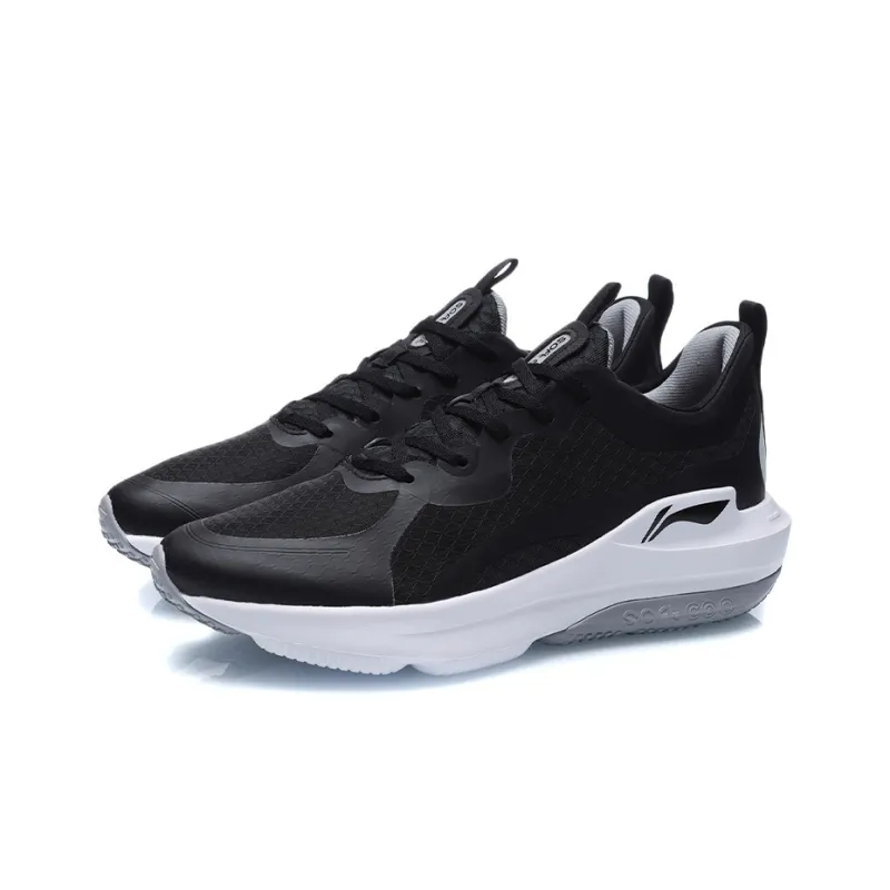LINING Soft COOL Casual Shoes Men Low Top Black/White-2