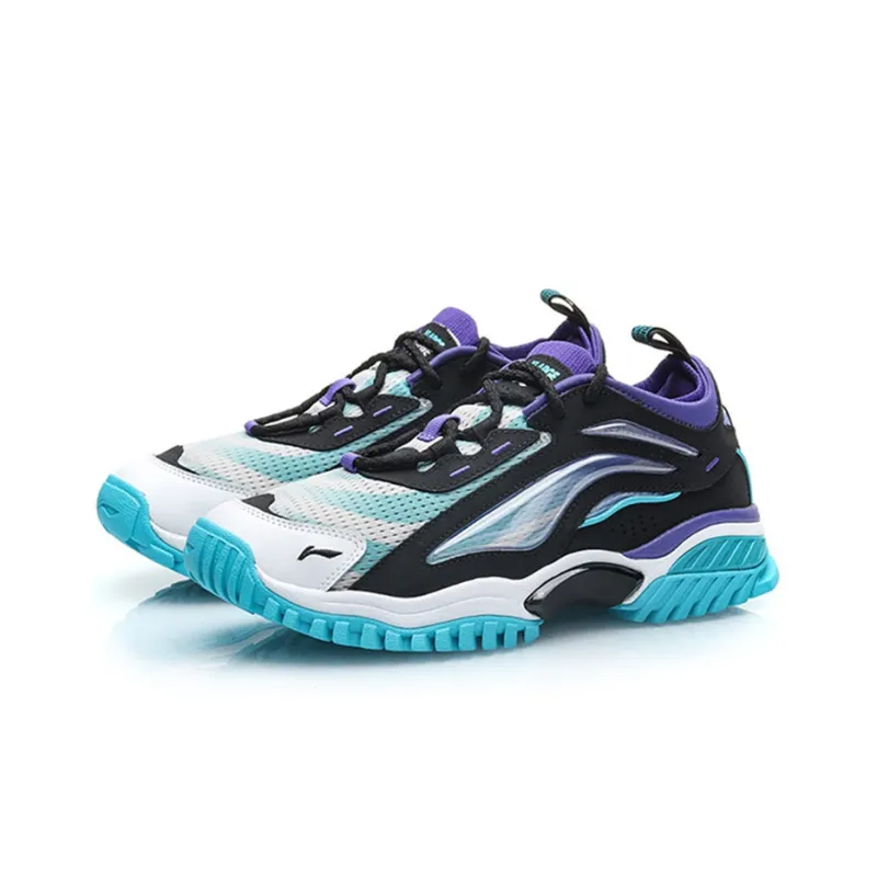 LiNing Aurora Skywalk Bad Five Xlarge Cushioned Slip Resistant Low Top Sports Casual Shoes Men's Blue Black-2