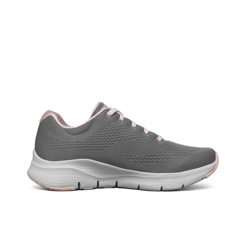 Skechers Arch Fit Sports Shoes Gray/Pink Women's-1