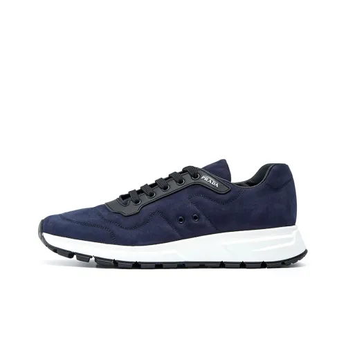 PRADA Casual Shoes Men Low-Top Dark Blue