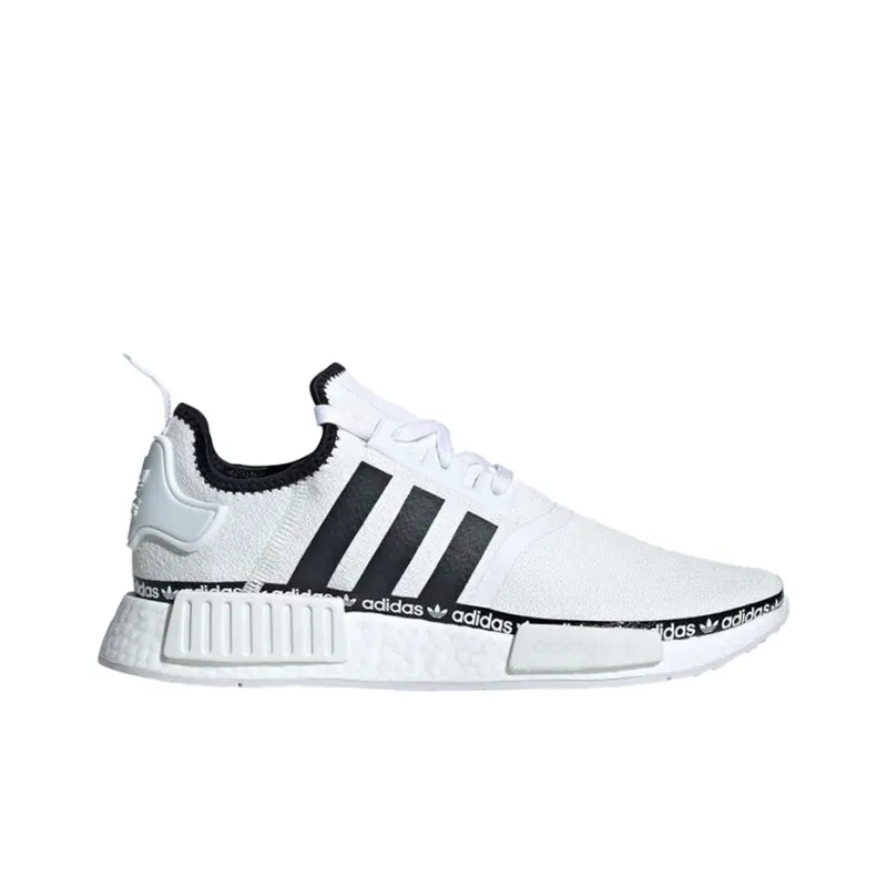 Adidas Nmd R1 Cloud White Logo Strip-1