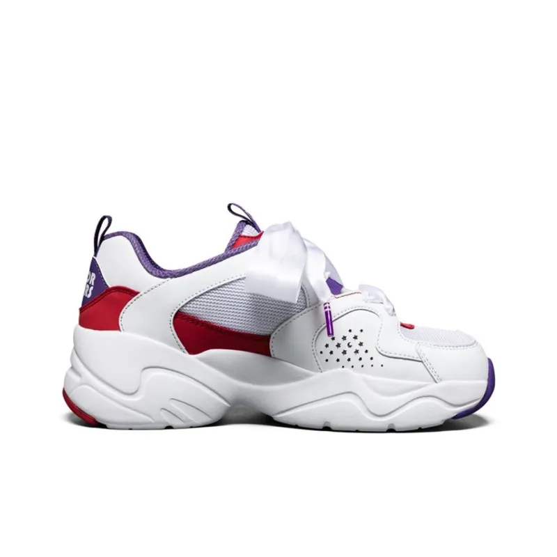 Skechers Sailor Moon X Skechers D Lites Airy 2.0 Running Shoes White/Purple Women's-1
