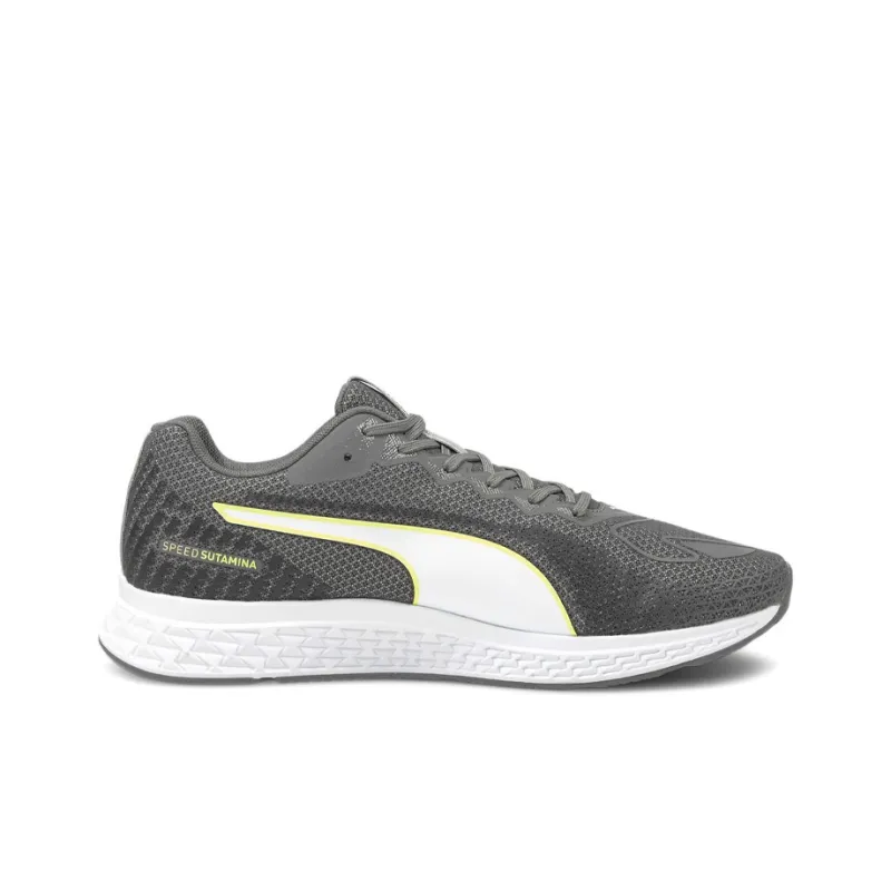 PUMA Speed Sutamina 2 Anti-Slip And Wear-Resistant Lightweight Balance Low-Top Casual Shoes Unisex Gray White Green-1
