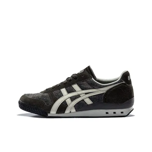 Onitsuka Tiger Ultimate 81 Cushioning Anti Slip And Wear Resistant Low Top Casual Shoes Unisex Black Olive