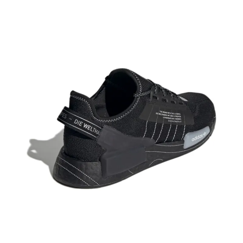 Adidas Nmd R1 Black White Stitch-3