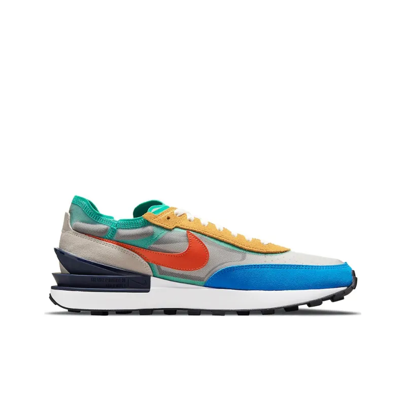 Nike Waffle One Mustard Orange Blue Turquoise-1