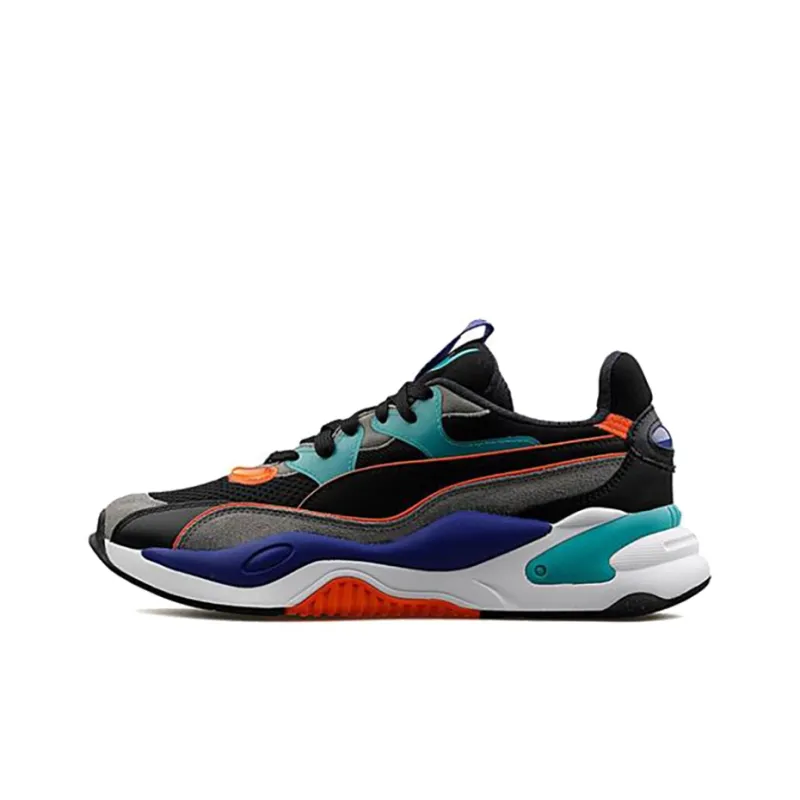 PUMA RS-2K Internet Exploring Cushioned Wear-Resistant Breathable Low-Top Casual Shoes Unisex White Purple Black-0