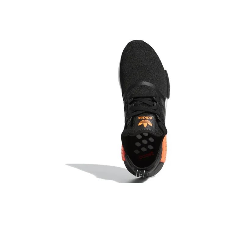 Adidas Nmd R1 Core Black Solar Orange Iridescent-3