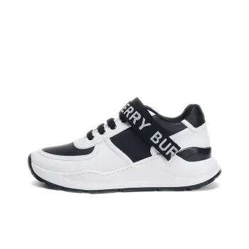 Burberry Low Top Athletic Shoes Men's Black White