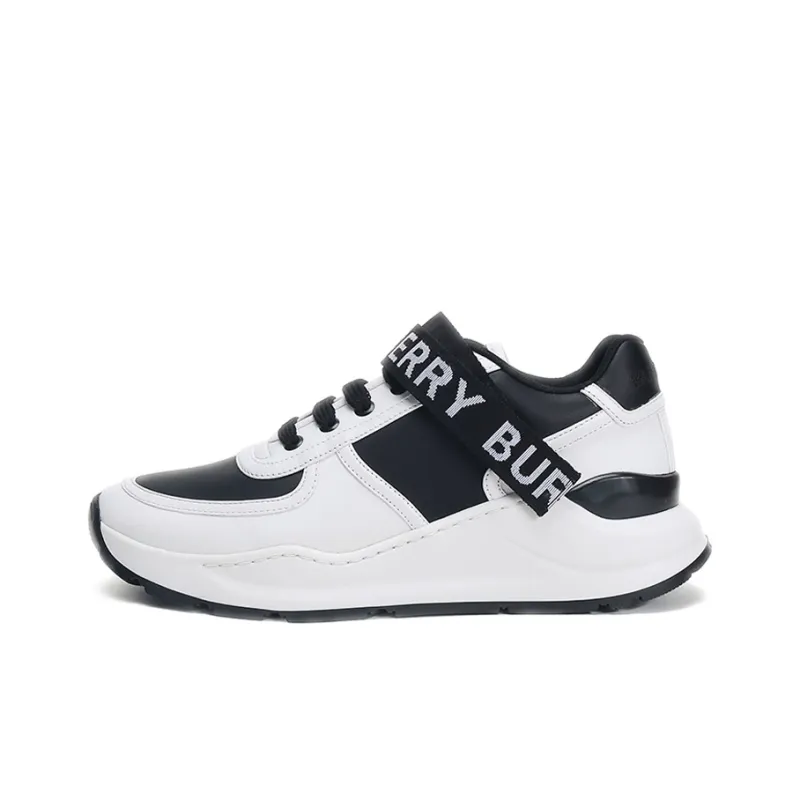 Burberry Low Top Athletic Shoes Men's Black White-0