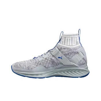PUMA IGNITE EvoKNIT Cushioning Coverage High-Top Running Shoes Men's Gray