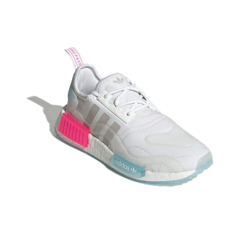 Adidas Nmd R1 White Halo Blue Shock Pink Women's-2