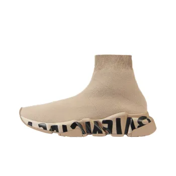 Balenciaga Speed Graffiti Beige Black Women's
