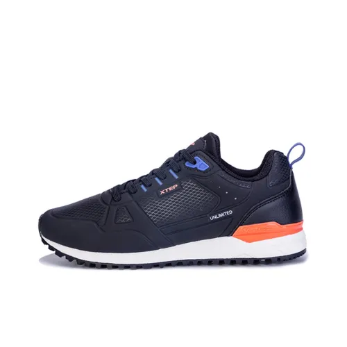 XTEP Casual Shoes Women's Low-Top Black/Orange