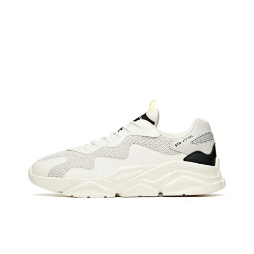 Anta Life Collection Wear resistant And Lightweight Low Top Casual Shoes Men's White Gray