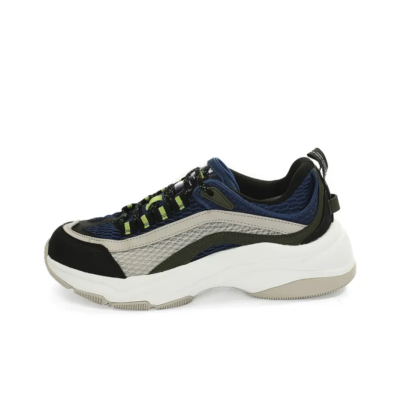 LiNing Aurora WindWalker Shock Absorbers Rebound Low Top Casual Shoes Men's Gray Black Blue-0