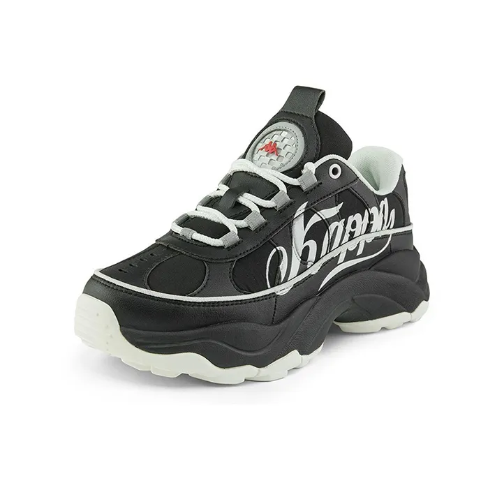 Kappa Cushioning Anti Slip And Wear Resistant Low Top Casual Shoes Unisex Black-1