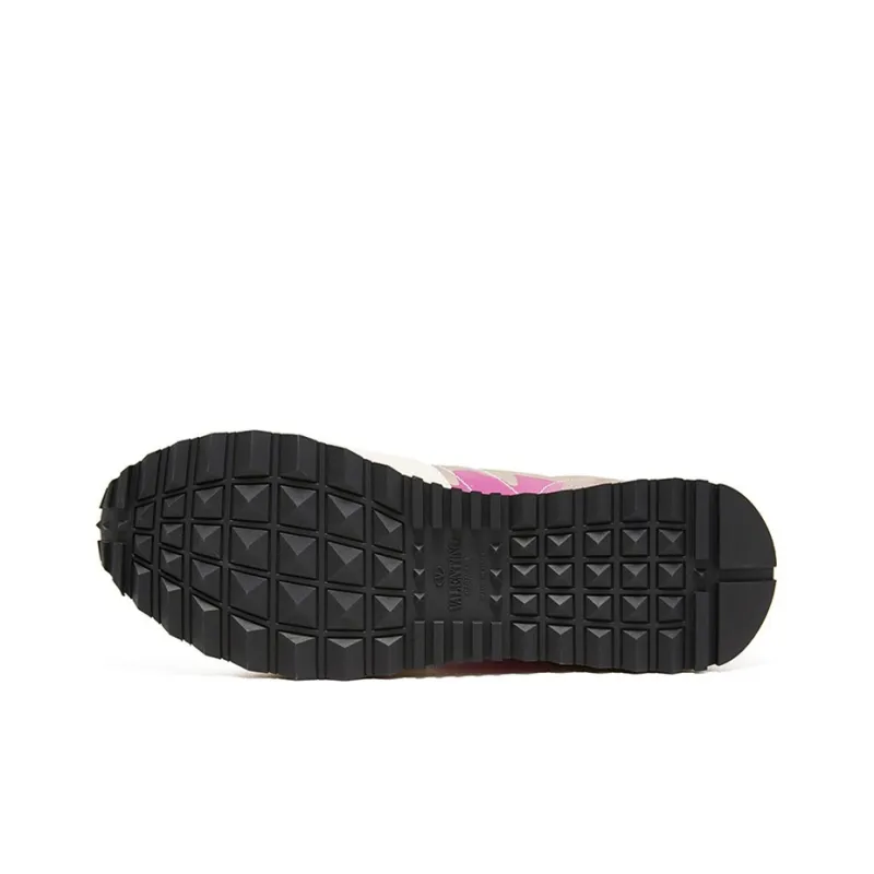 Valentino Anti Slip Wear Resistant Low Top Sports Casual Shoes Women's Fuchsia Red Pink-4