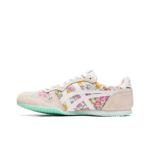 Onitsuka Tiger Serrano Casual Shoes Women's Low-Top Floral Pattern Pink