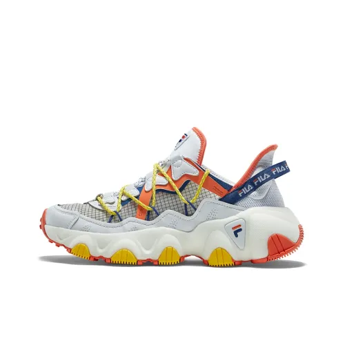 FILA FUSION Fila Jagger Vntg Running Shoes Gs Yellow/White/Orange Women's