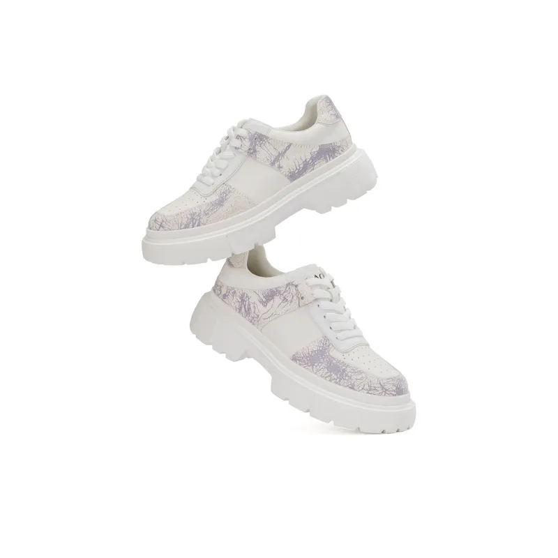 AOKANG Platform Shoes Women's White-4