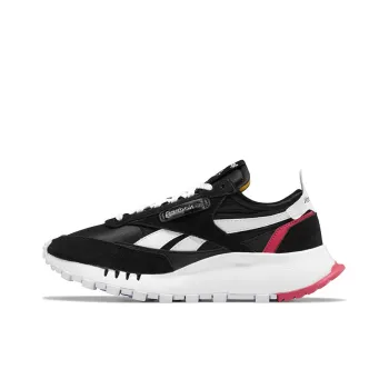 Reebok Classic Leather Legacy Black Pursuit Pink Women's