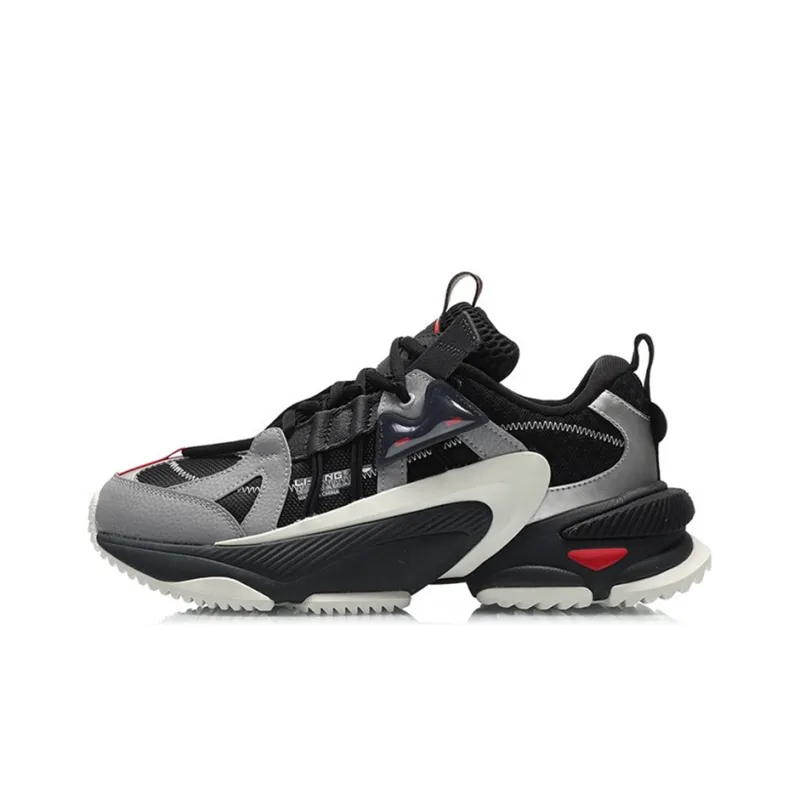 LINING Casual Shoes Men Low Top Black/Gray-0